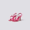 Simkhai Cassie Strappy Crystal Sandal In Punch