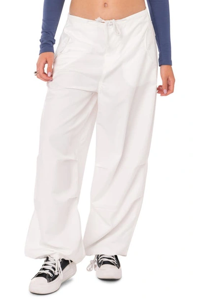 Edikted Parker Cargo Pants In White
