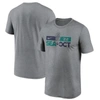 Nike Heather Charcoal Seattle Mariners 2022 Postseason T-shirt In Heather Charcoal