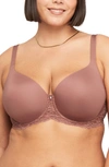 Montelle Intimates Pure Plus Underwire T-shirt Bra In Pecan