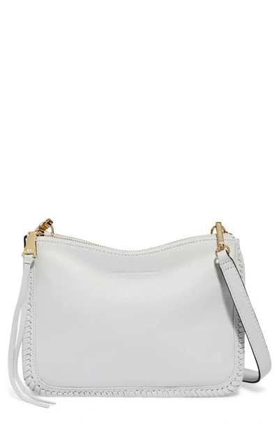 Aimee Kestenberg Famous Double Zip Leather Crossbody Bag In Cloud