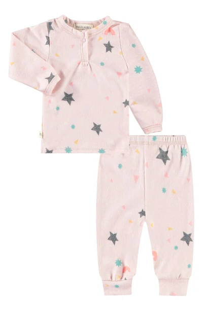 Paigelauren Girls' Confetti Long Sleeve Tee & Pants Set - Baby In Pink Confetti