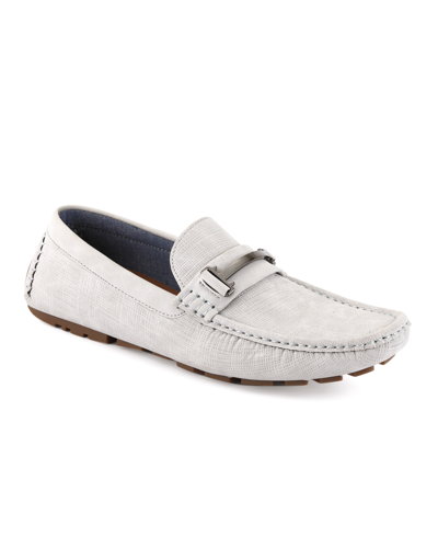 Tommy Hilfiger Men's Acento Slip On Driver Shoes Men's Shoes In Silver-tone  | ModeSens