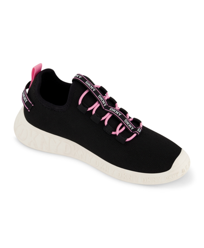 Dkny Kids' Little Girls Slip On Sneakers In Black