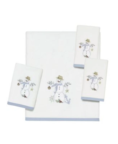 Avanti Coastal Snowman Towel Collection Bedding In White