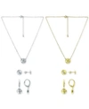 Giani Bernini Cubic Zirconia Moon Disc Pendant Necklace Stud Drop Earrings Jewelry Collection Created For Macys In Sterling Silver