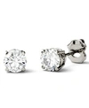 Charles & Colvard Moissanite Stud Earrings 1 2 Ct. T.w. 3 Ct. T.w. Diamond Equivalent In 14k White Or Yellow Gold In Yellow Gold