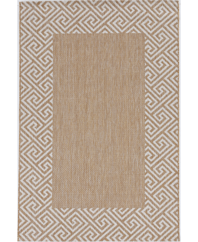Kas Provo 5766 5'3" X 7'7" Outdoor Area Rug In Brown