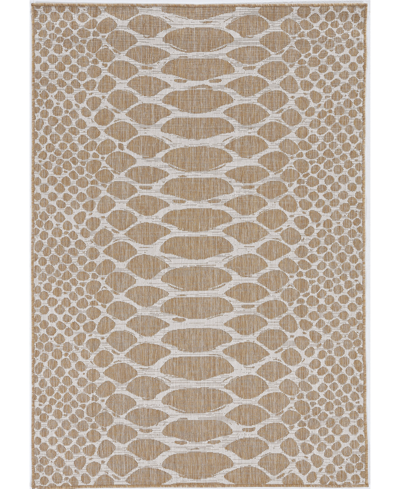 Kas Provo 5767 7'10" X 10'10" Outdoor Area Rug In Brown