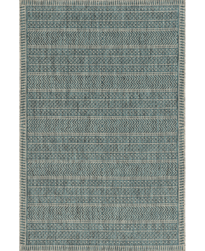 Kas Provo 5755 7'10" X 10'10" Outdoor Area Rug In Teal