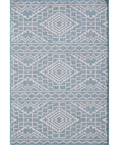 Kas Provo 5779 7'10" X 10'10" Outdoor Area Rug In Aqua