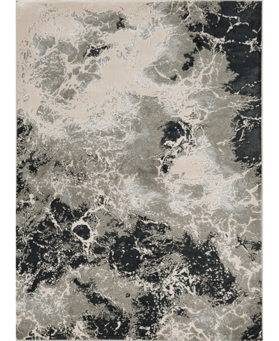 Kas Luna 7120 7'10" X 10'10" Area Rug In Silver Tone