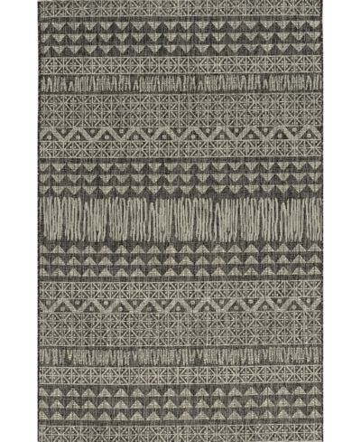 Kas Provo 5761 7'10" X 10'10" Outdoor Area Rug In Charcoal