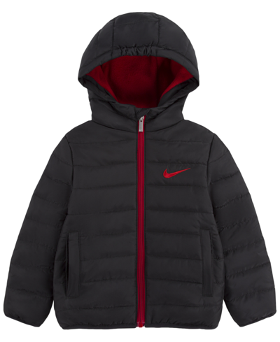 Nike Toddler Boys Swoosh Essential Padded Jacket In Black