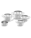 FISSLER ORIGINAL-PROFI COLLECTION STAINLESS STEEL 9 PIECE COOKWARE WITH SAUCE PAN