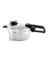 FISSLER VITAVIT PREMIUM STAINLESS STEEL 2.6 QUART PRESSURE COOKER WITH STEAMER INSERT