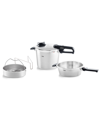 Fissler Vitavit Stainless Steel Premium Set 2.6 Quart , 6.3 Quart Pressure Cooker And Pressure Skillet