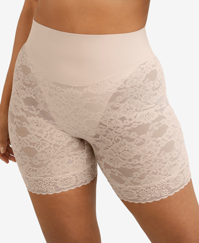 Maidenform Women's Tame Your Tummy Lace Shorty Dms095 In Sandshell