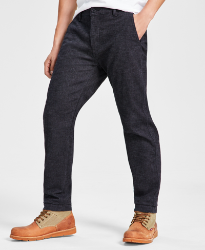 Levi's Men's Xx Standard Taper Garment Dyed Chino Pants In Black Agate