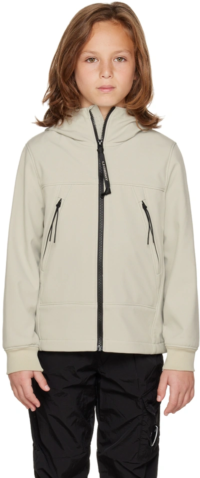 Company Kids Gray Shell-r Goggle Jacket In 118 Pelican