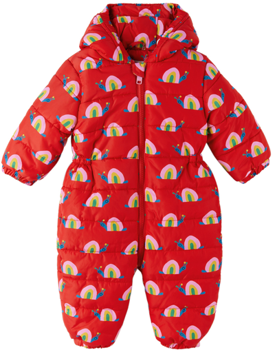 Stella Mccartney Baby Kids Red Snail Puffer Snowsuit