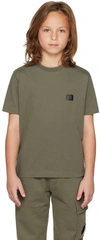 C.P. COMPANY KIDS GREEN CREWNECK T-SHIRT