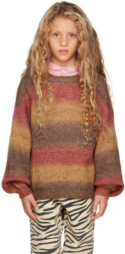 Maed For Mini Kids Brown Magical Macaw Sweater