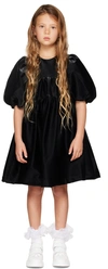 Crlnbsmns Kids Black Snake Dress In Fake Leather - Velve
