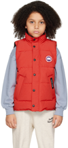 Canada Goose Little Kid's & Kid's Vanier Down Vest In Red
