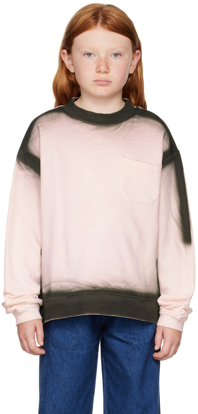 Marni Teen Logo-print Sprayed-edge Sweatshirt In Rosa