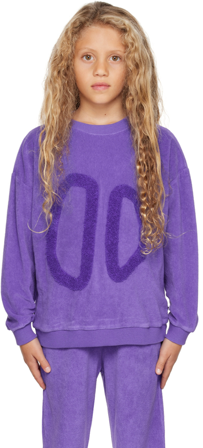 Maed For Mini Kids Purple Pangolin Sweatshirt