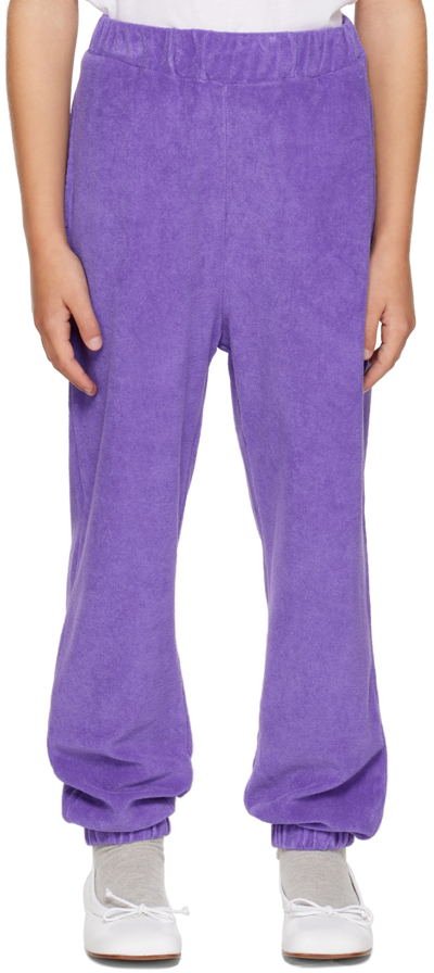 Maed For Mini Kids Purple Pangolin Lounge Pants