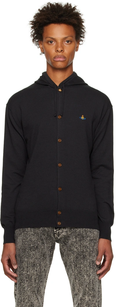 Vivienne Westwood Zip Hoodie In N401 Black