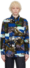 Noma T.d. Printed Cotton-flannel Shirt In Land Scape - Green (