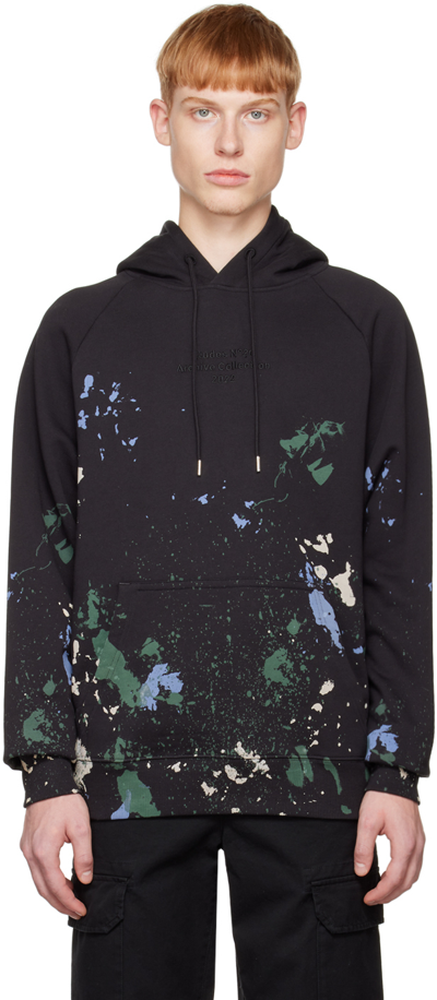 Etudes Studio Black Racing Paint Hoodie In Anthracite