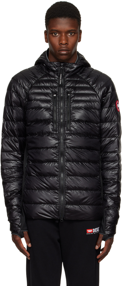 Canada Goose Crofton Quilted Recycled-nylon Hooded Jacket In Black