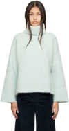 Apc Green Tess Turtleneck In Kab Pale Green