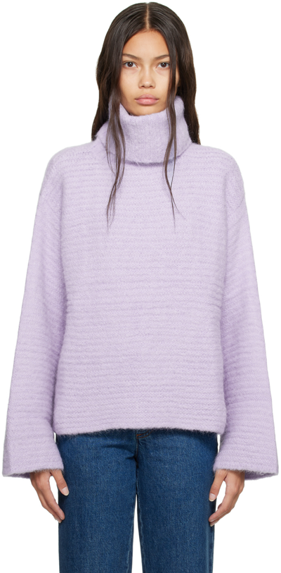 Apc Purple Tess Turtleneck In Had Lilac