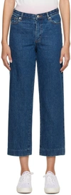 Apc A.p.c. New Sailor Jeans Female Blue In Ial Washed Indigo