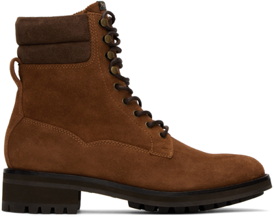 Polo Ralph Lauren Brown Bryson Field Boots In Teak/chocolate Brown