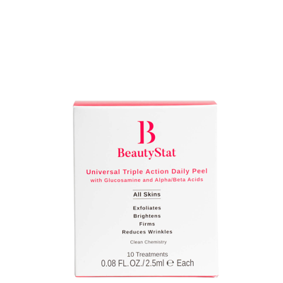 Beautystat Universal Triple Action Daily Peel With Glucosamine And Ahas/bhas (10 Pack)