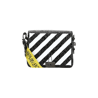 Pre-owned Off-white Diag Flap Bag 'black/white'