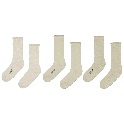 Pre-owned Yeezy Bouclette Socks (3 Pack) 'one' In Cream