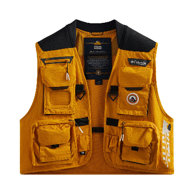 Pre-owned Kith For Columbia Henrys Fork V Vest 'bright Gold' In Yellow