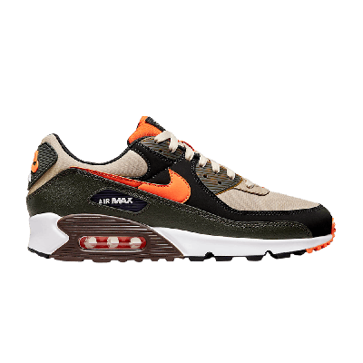 Pre-owned Nike Air Max 90 'tweed Dark Army' In Brown