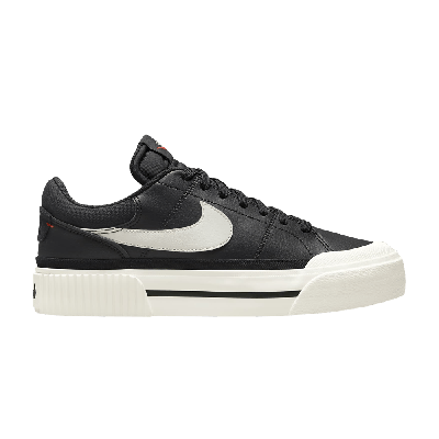 Pre-owned Nike Wmns Court Legacy Lift 'black Sail'
