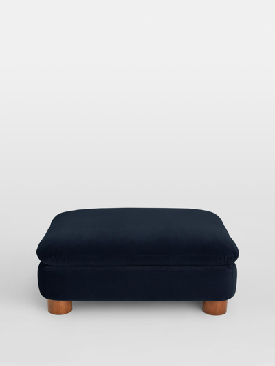 Soho Home Vivienne Ottoman In Indigo