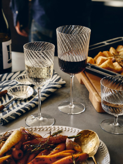 Soho Home Brimscombe Optic Red Wine Glass