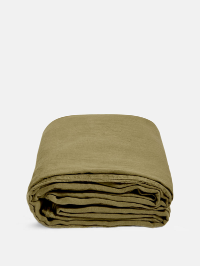 Soho Home Luna Linen Duvet Cover Olive