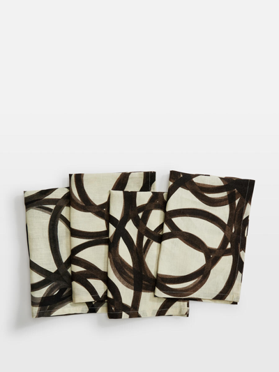 Soho Home Suzannah Linen Placemats Swirl